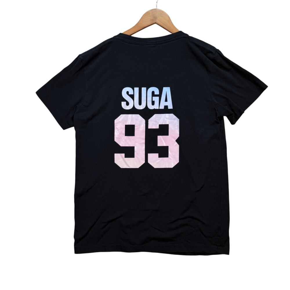 BTS Love Yourself Tear Tour T Shirt 2 Sided Suga 93 K-Pop Music Band Concert M - Picture 2 of 3